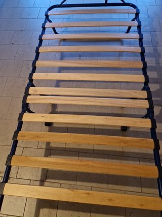 Brandina doghe legno letto singolo con materasso