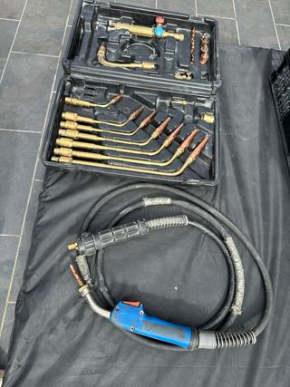 Kit soldadura +2 caretas +2 mangueras