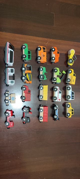 Vías de madera para niños