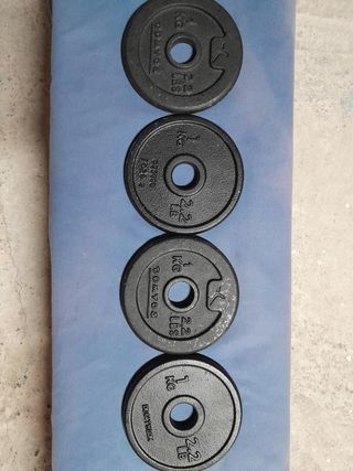 4 Discos pesas 1 kilo