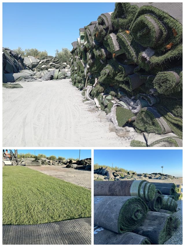 Césped artificial reciclados