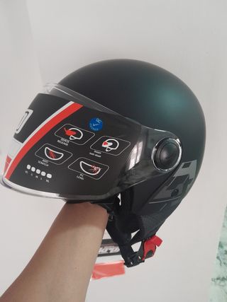 Casco krp Jet negro