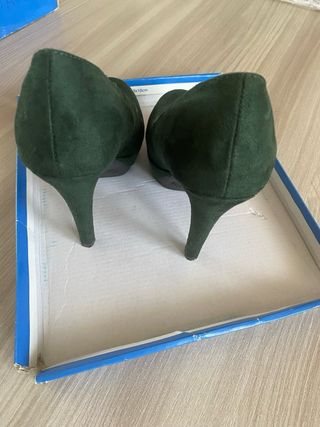 Scarpe verdi donna tacco 12 con plateau