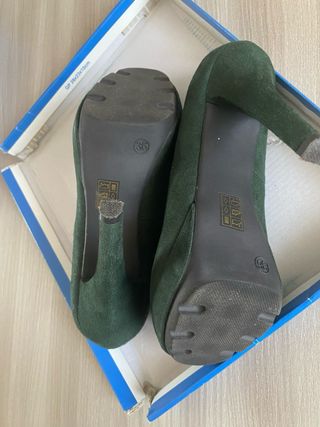 Scarpe verdi donna tacco 12 con plateau