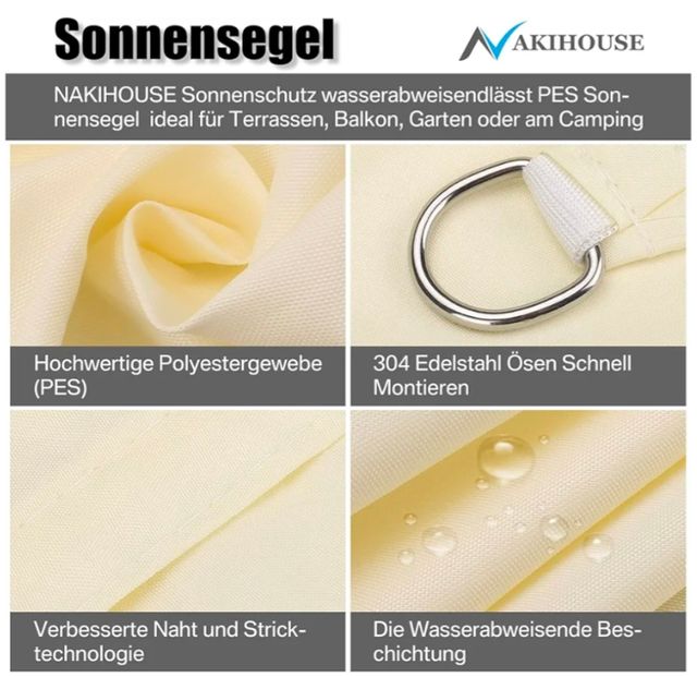 Toldo 3x4 Color blanco crema