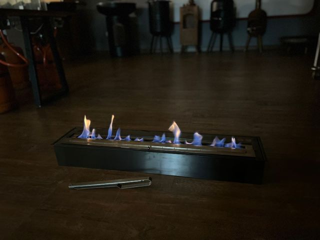 Chimenea quemador de bioetanol de 1m