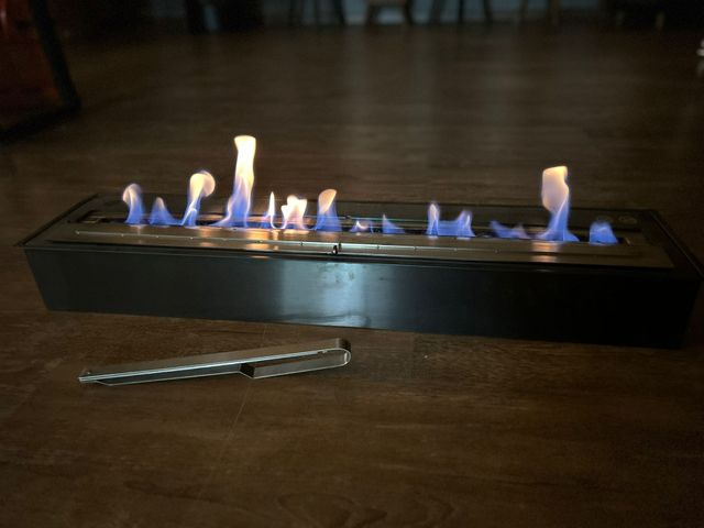 Chimenea quemador de bioetanol de 1m