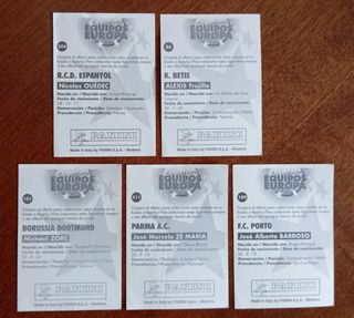 LOS MEJORES EQUIPOS DE EUROPA CROMOS PANINI