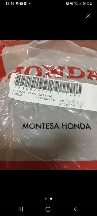 Honda NS-1 Pegatina Lado Derecha 