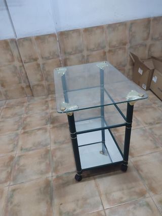 Mesa de TV de cristal 