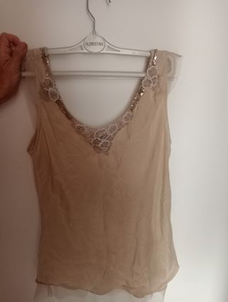 Blusa de tirantes Massimo Dutti 