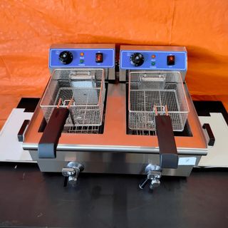 🔲   Freidora Eléc Doble 6+6 Lts / Grifo
