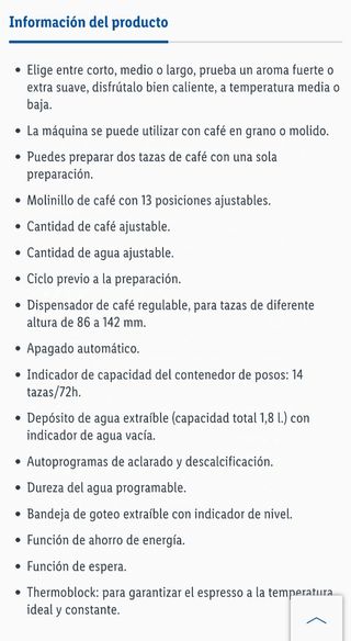 Cafetera automática magnífica