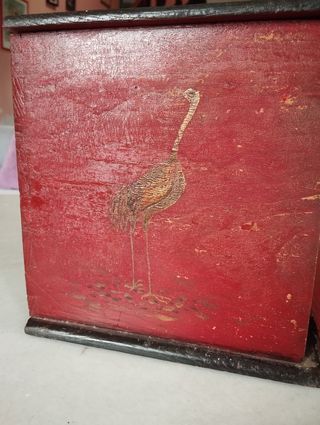 Antigüedad caja lacada china