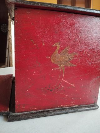 Antigüedad caja lacada china