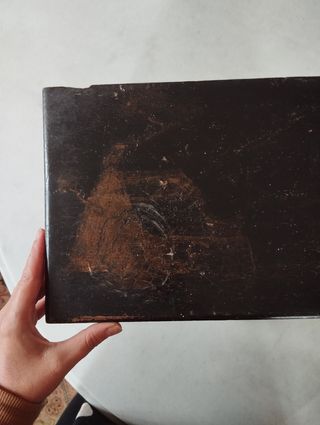 Antigüedad caja lacada china