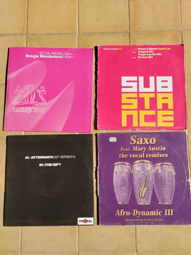 Pack 4 Vinilos años 2000