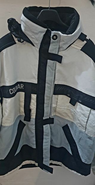 Giacca da sci grigia e azzurra Colmar