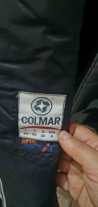 Giacca da sci grigia e azzurra Colmar