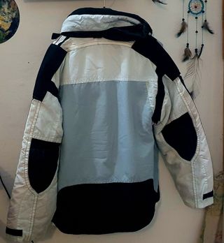 Giacca da sci grigia e azzurra Colmar