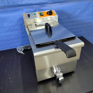 ⌚TE⍏ Freidora 8L Profunda Eléctrica + Grifo