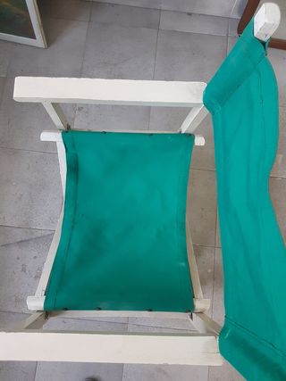 Silla plegable de madera