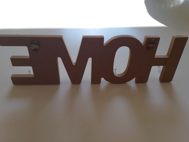 Decoración HOME madera para llaves