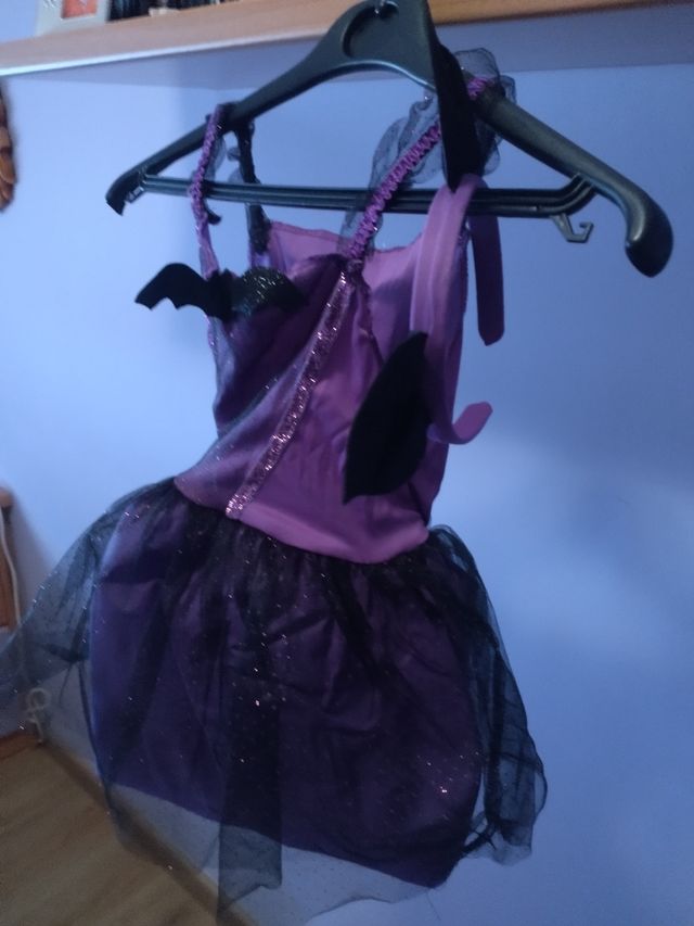Traje niña para Halloween. 3-4 años.