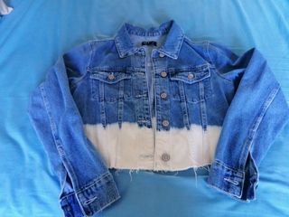 Cazadora vaquera bicolor