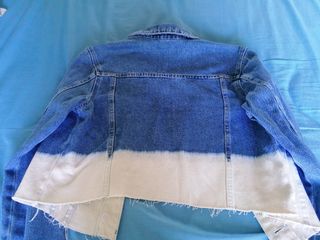 Cazadora vaquera bicolor