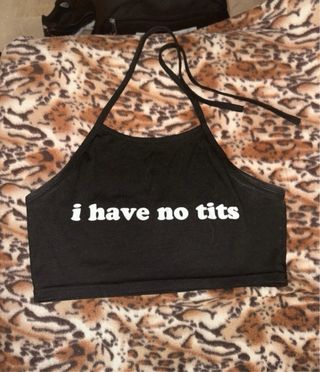 Top halter negro