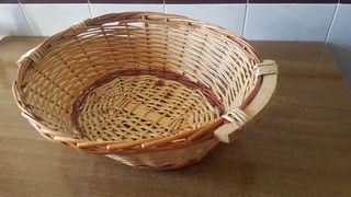 Cesto caña mimbre