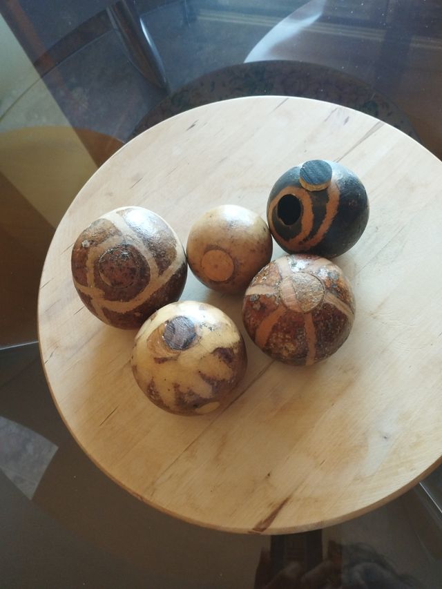 Güiros naturales con apertura superior