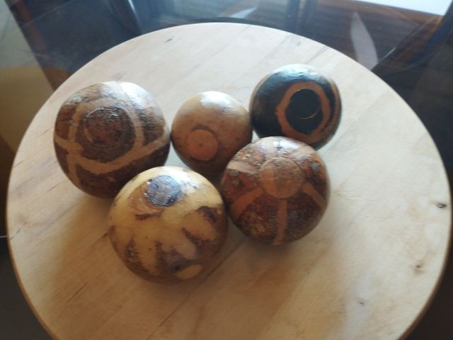 Güiros naturales con apertura superior