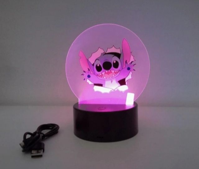 Lampada stitch a led 3D
