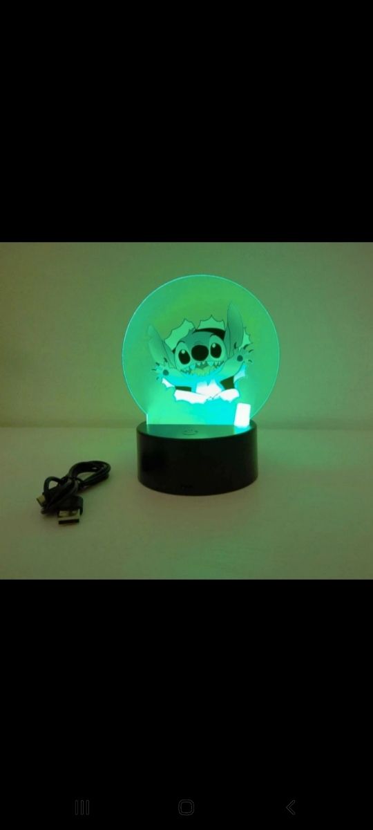 Lampada stitch a led 3D