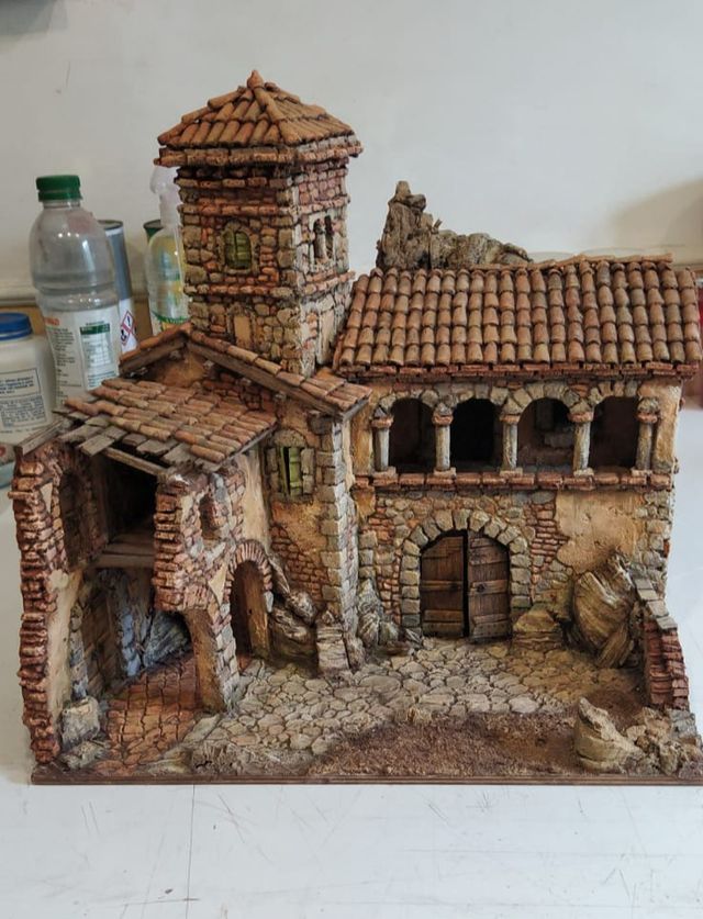 Casa presepe artigianale fatta a mano