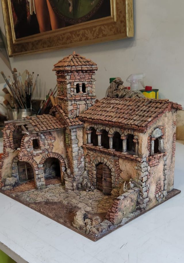 Casa presepe artigianale fatta a mano