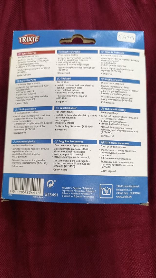 Braguitas higiénicas perro S