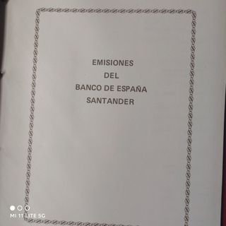 ALBUN BILLETES  EMISIONES DEL BANCO DE ESPANA