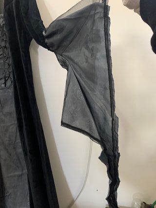 Vestido medieval "Medusa" Negro/gris 2116 talla XL