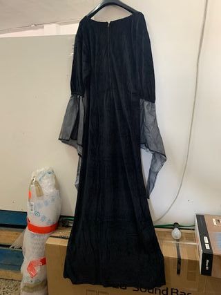 Vestido medieval "Medusa" Negro/gris 2116 talla XL