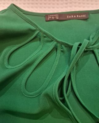 Blusa verde Zara 