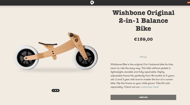 🚲 Bicicleta de Equilibrio Wishbone 2in1 – Natural