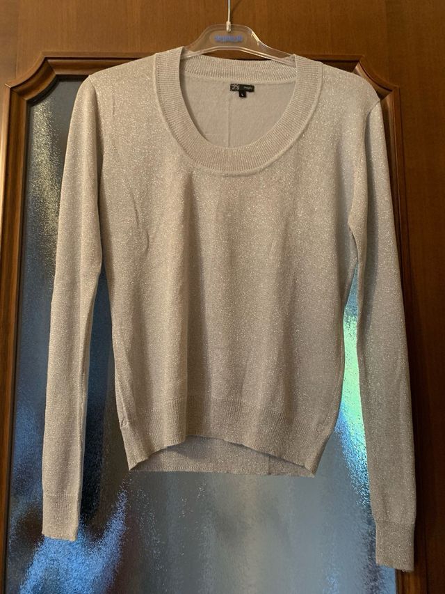 Maglia donna argentata