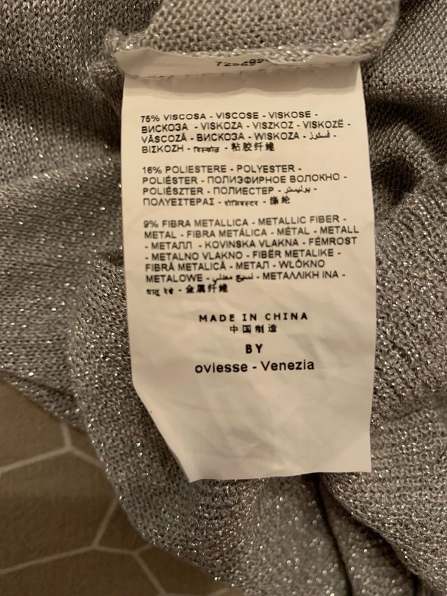 Maglia donna argentata