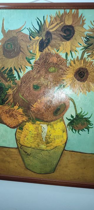 🖼️"Los girasoles" de Van Gogh – Lámina con marco