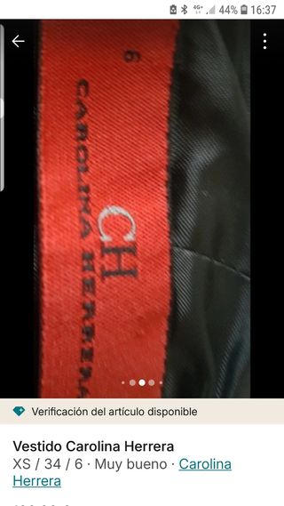 Vestido carolina Herrera 