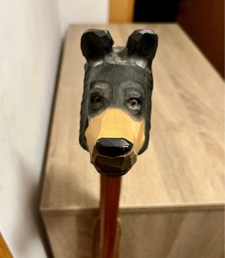 Bastón para andar cabeza de oso