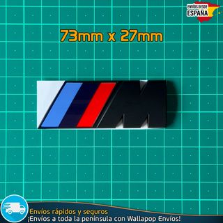 Emblema M BMW Motorsport Logo Maletero Negro Mate